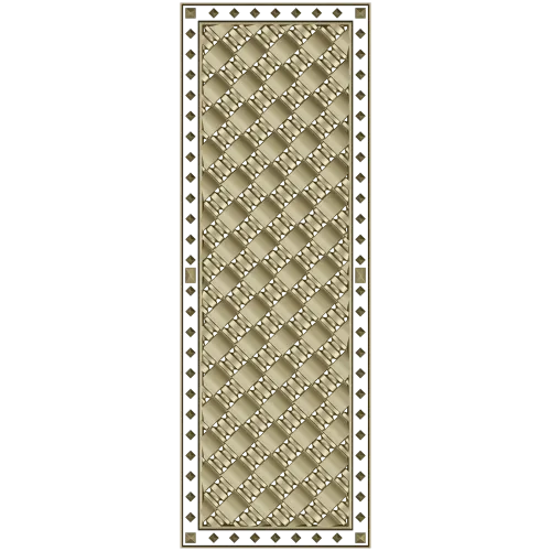 Woven Basket Door Panel STL for CNC