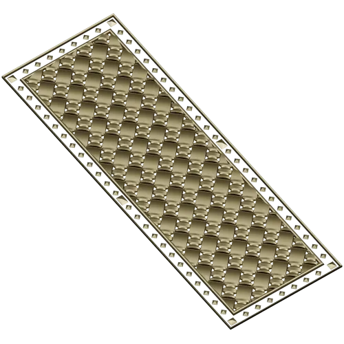 Woven Basket Door Panel STL for CNC