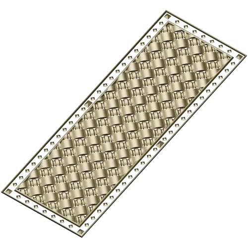 Woven Basket Door Panel STL for CNC