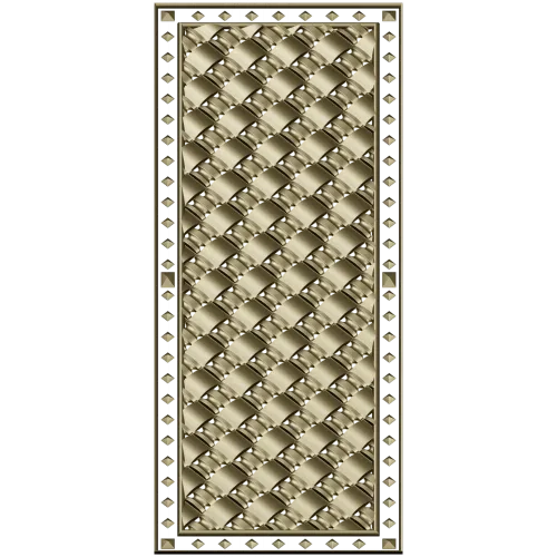 Woven Basket Door Panel STL for CNC