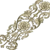 Rococo Floral Vertical Ornament - STL 3D Model for CNC