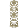 Ornate Floral Door Applique STL for CNC