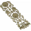 Ornate Floral Door Applique STL for CNC