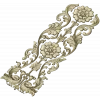 Ornate Floral Door Applique STL for CNC
