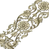 Ornate Floral Door Applique STL for CNC