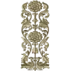 Ornate Floral Door Applique STL for CNC