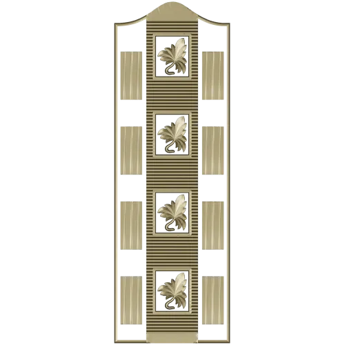 Ornate Door Panel 3D STL for CNC Milling