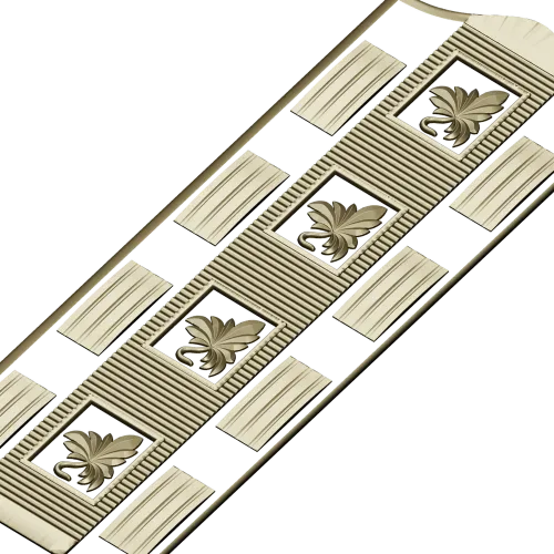 Ornate Door Panel 3D STL for CNC Milling