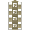 Ornate Door Panel 3D STL for CNC Milling