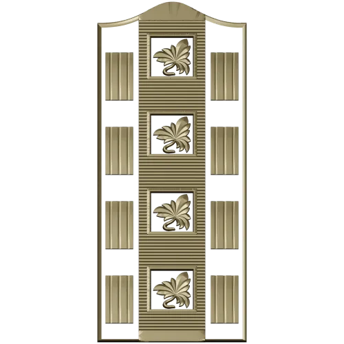 Ornate Door Panel 3D STL for CNC Milling