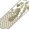 Regal Peacock Door Panel STL - 3D Model for CNC Carving