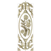Rose Medallion Vertical Relief - STL 3D Model for CNC
