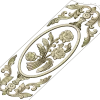 Rose Medallion Vertical Relief - STL 3D Model for CNC
