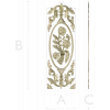 Rose Medallion Vertical Relief - STL 3D Model for CNC