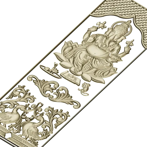 Ganesha Relief Panel STL for CNC Carving