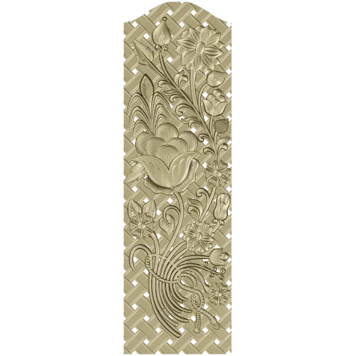 Floral Lattice CNC Panel STL