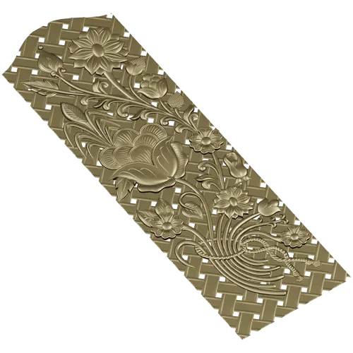 Floral Lattice CNC Panel STL