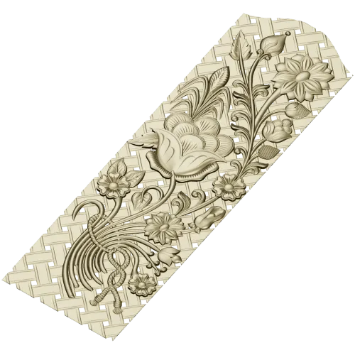 Floral Lattice CNC Panel STL