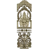 Ganesha Shrine Door Panel STL for CNC
