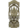 Ganesha Shrine Door Panel STL for CNC