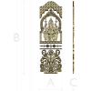 Ganesha Shrine Door Panel STL for CNC