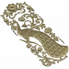 Peacock Decorative Panel STL for CNC Milling