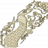 Peacock Decorative Panel STL for CNC Milling