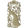 Peacock Decorative Panel STL for CNC Milling