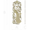 Peacock Decorative Panel STL for CNC Milling
