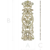 Baroque Vertical Applique STL 3D Model for CNC