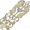 Peacock Ornamental Panel STL for CNC Milling