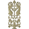 Peacock Ornamental Panel STL for CNC Milling