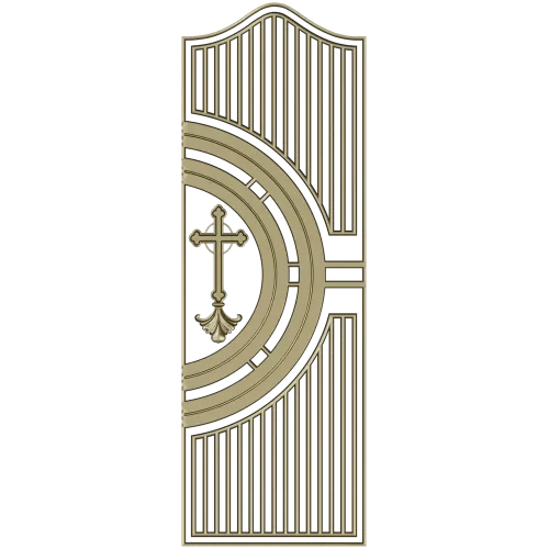 Heritage Cross Door Panel - STL 3D model for CNC