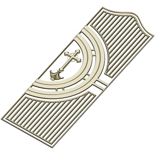 Heritage Cross Door Panel - STL 3D model for CNC