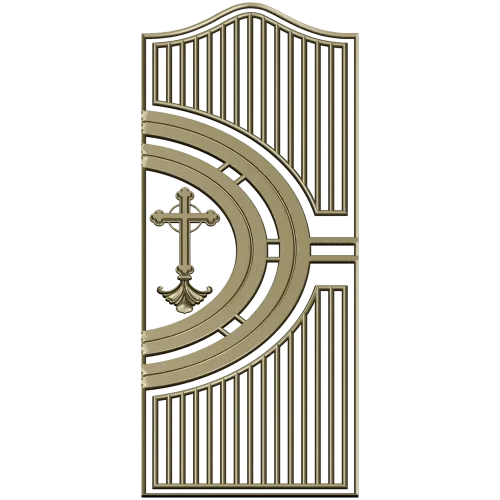 Heritage Cross Door Panel - STL 3D model for CNC