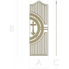 Heritage Cross Door Panel - STL 3D model for CNC