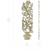 Vine Vase Vertical Relief STL for CNC