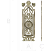 Ornate Rosette Door Panel STL for CNC