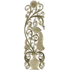 Ornamental Peafowl Vertical Panel STL for CNC