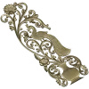 Ornamental Peafowl Vertical Panel STL for CNC