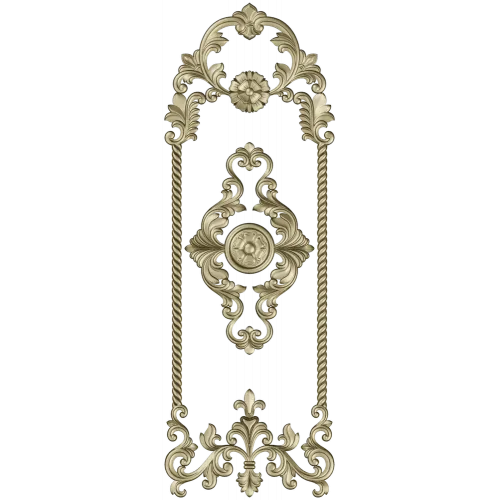 Regal Acanthus Door Panel STL 3D model for CNC