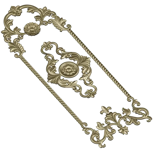 Regal Acanthus Door Panel STL 3D model for CNC