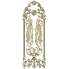 Twin Peacock Decorative Panel STL