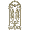Twin Peacock Decorative Panel STL