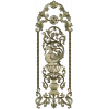 Lotus Peafowl Vertical Panel STL for CNC