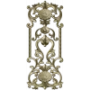 Ornate Floral Door Panel STL for CNC