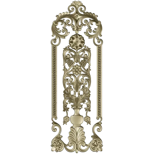 Regal Vase Vertical Panel - STL 3D model for CNC