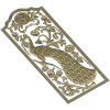 Peacock Vine Decorative Panel - STL 3D Model for CNC