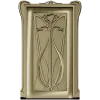 Art Nouveau Lily Door Panel - STL 3D model for CNC