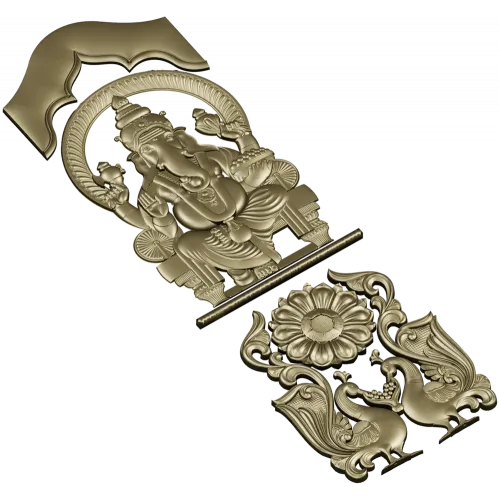 Ganesha Relief Panel STL for CNC Router
